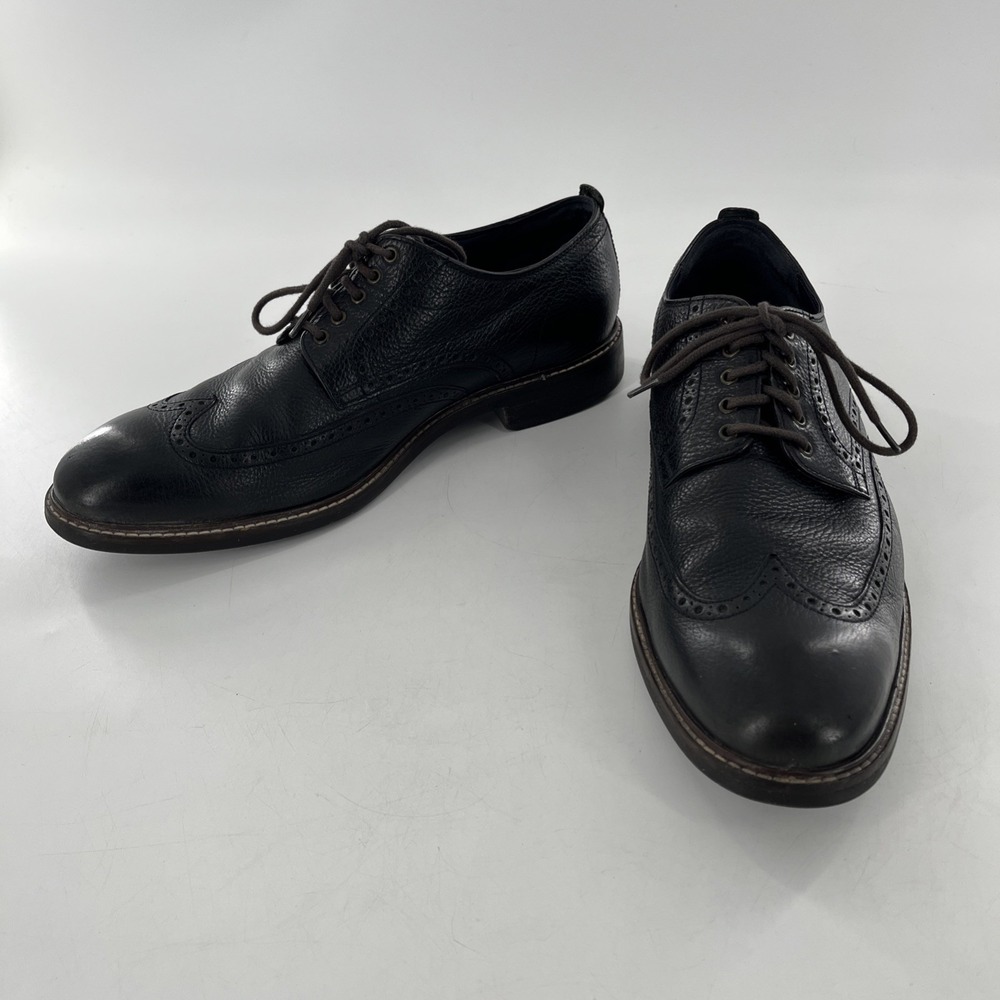 Cole Haan Grand OS Leather Oxford Brogue Mens Watson Wingtip‎ Black Lace Up 11 M